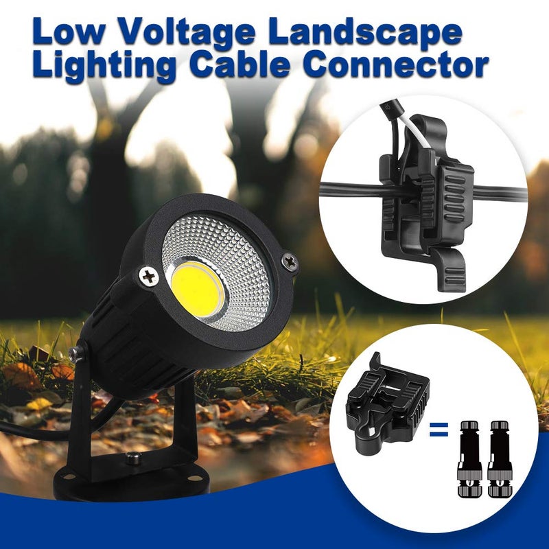 AizzKry Low Voltage Wire Connectors Landscape Lighting Connector 12-18 Gauge UL Listed Cable Splice Connector Waterproof for Landscape Lighting/Pathway Light/Spotlight, Pack of 8 - Image 5